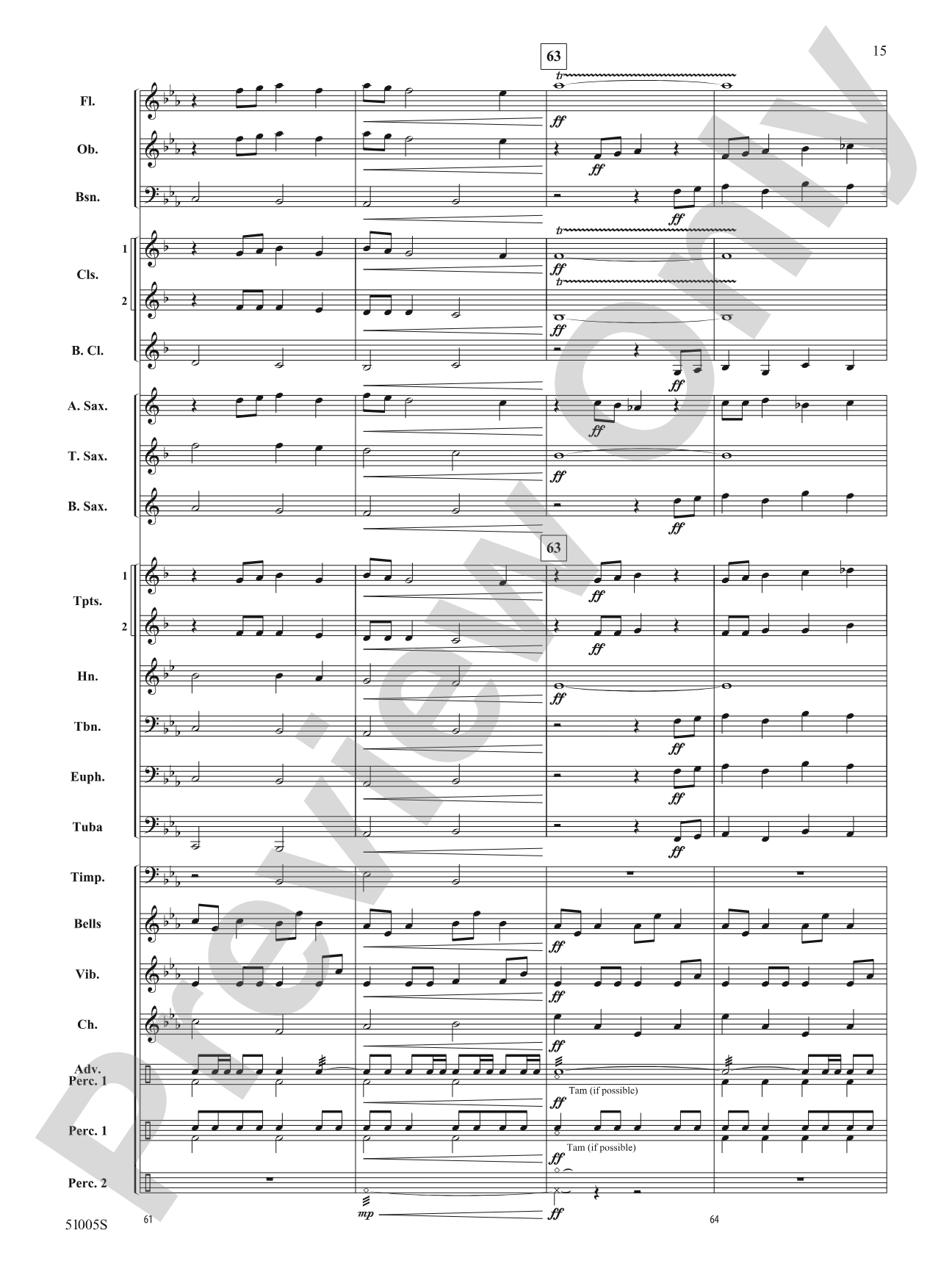 Ripple Effect: Concert Band Conductor Score & Parts