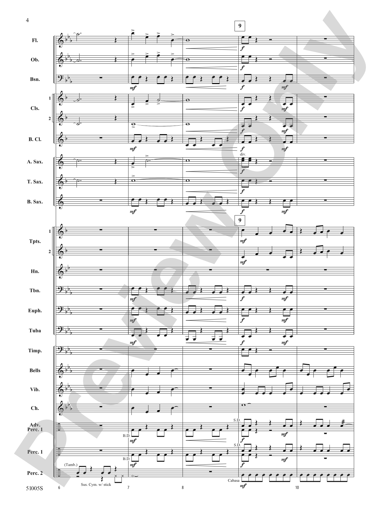 Ripple Effect: Concert Band Conductor Score & Parts
