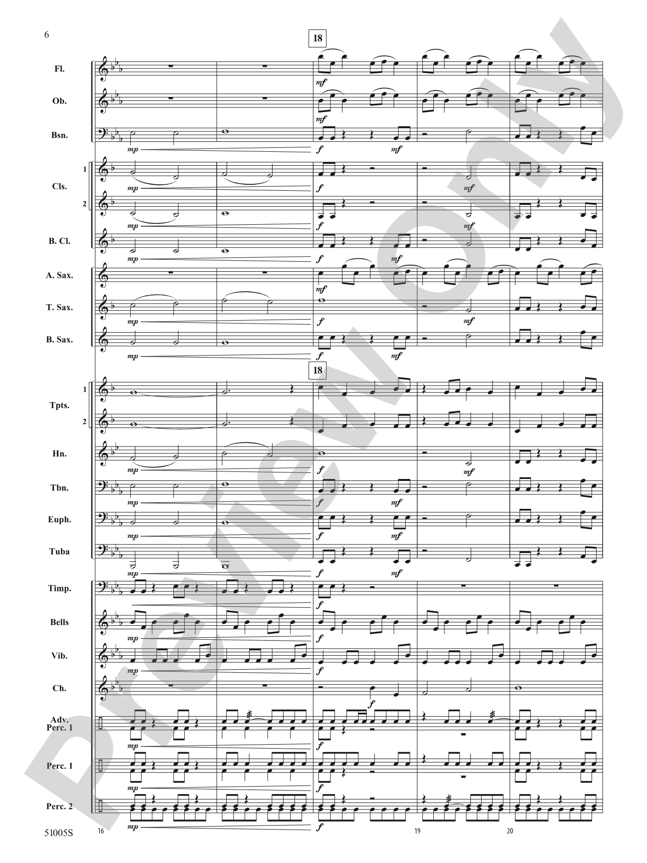 Ripple Effect: Concert Band Conductor Score & Parts