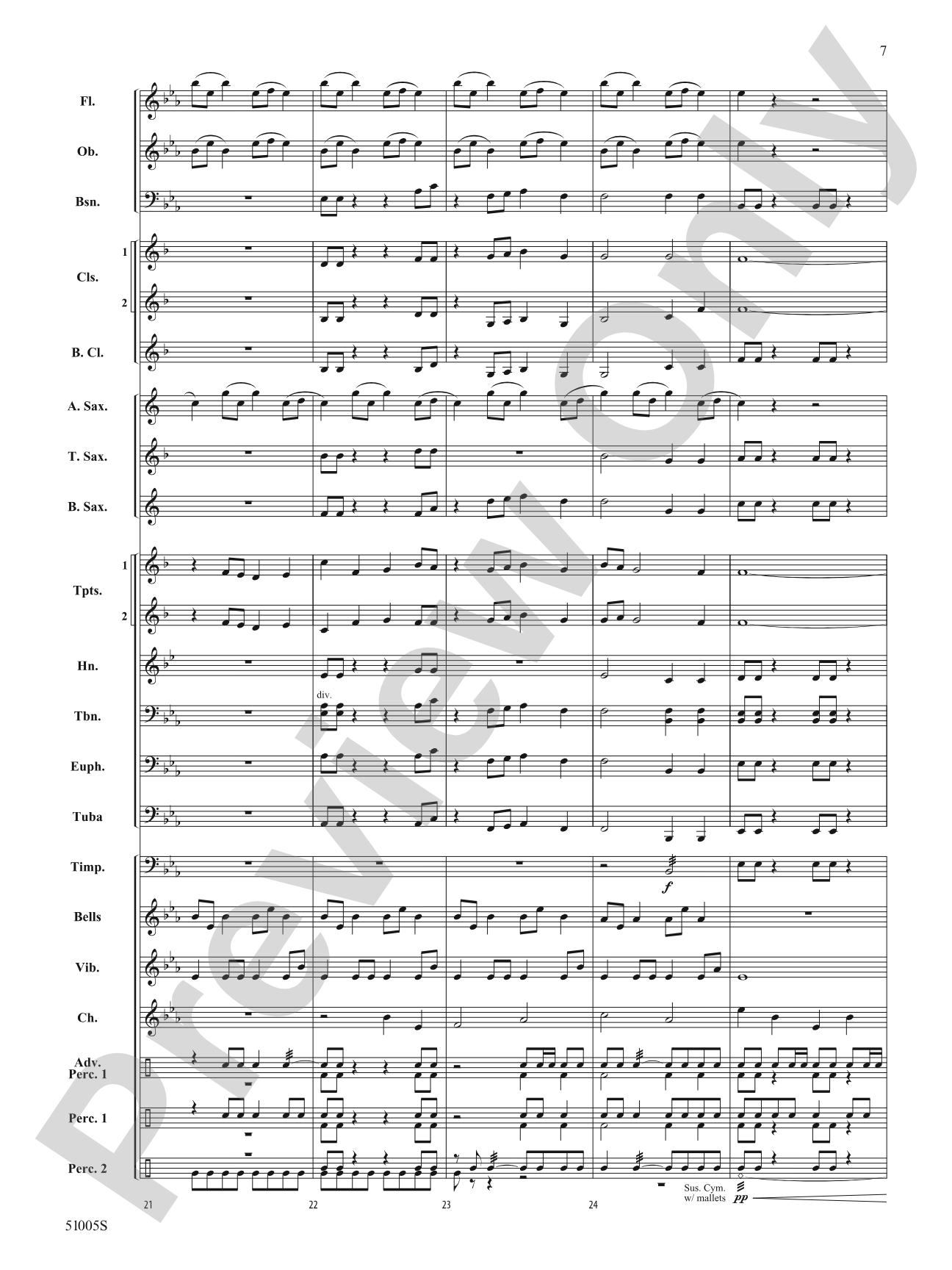 Ripple Effect: Concert Band Conductor Score & Parts