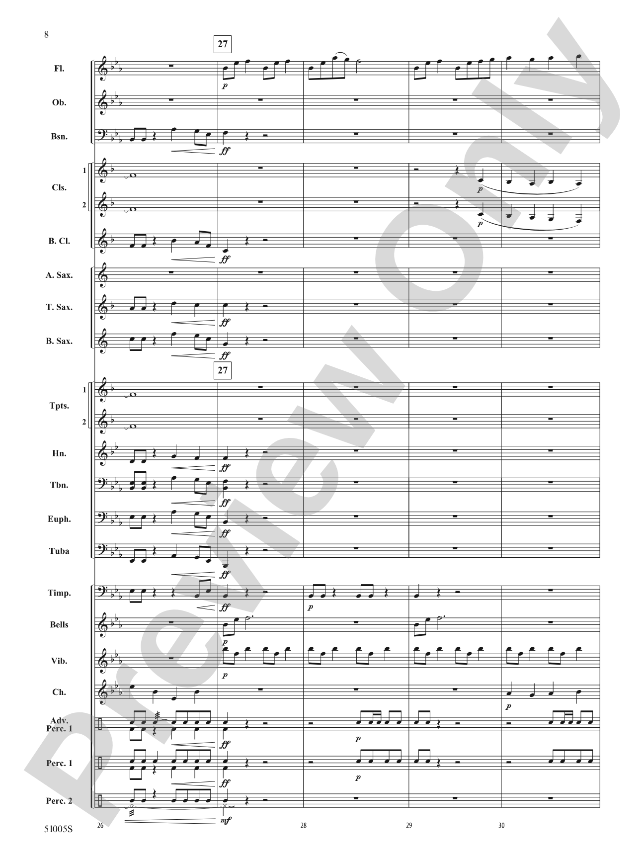 Ripple Effect: Concert Band Conductor Score & Parts