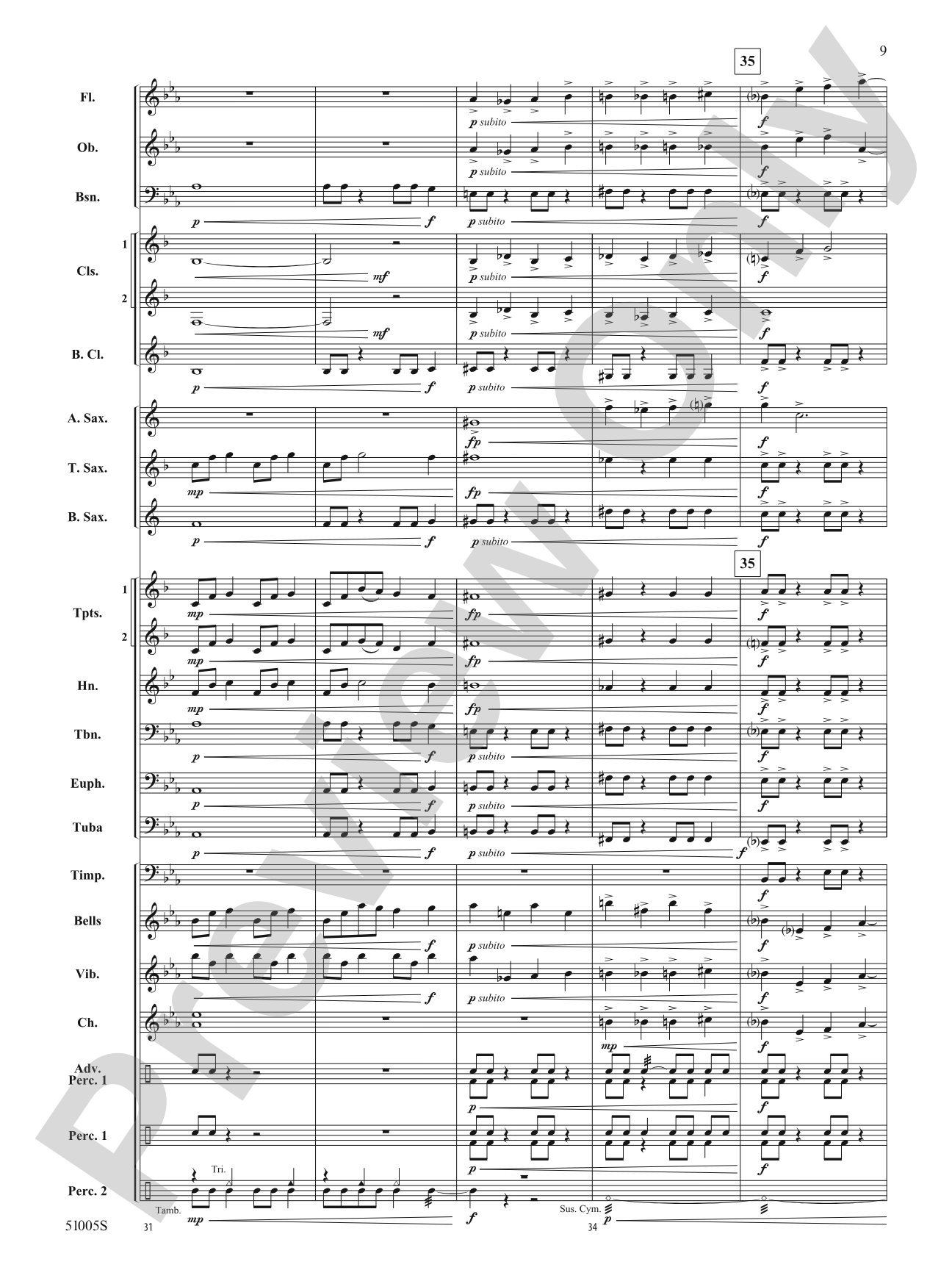 Ripple Effect: Concert Band Conductor Score & Parts