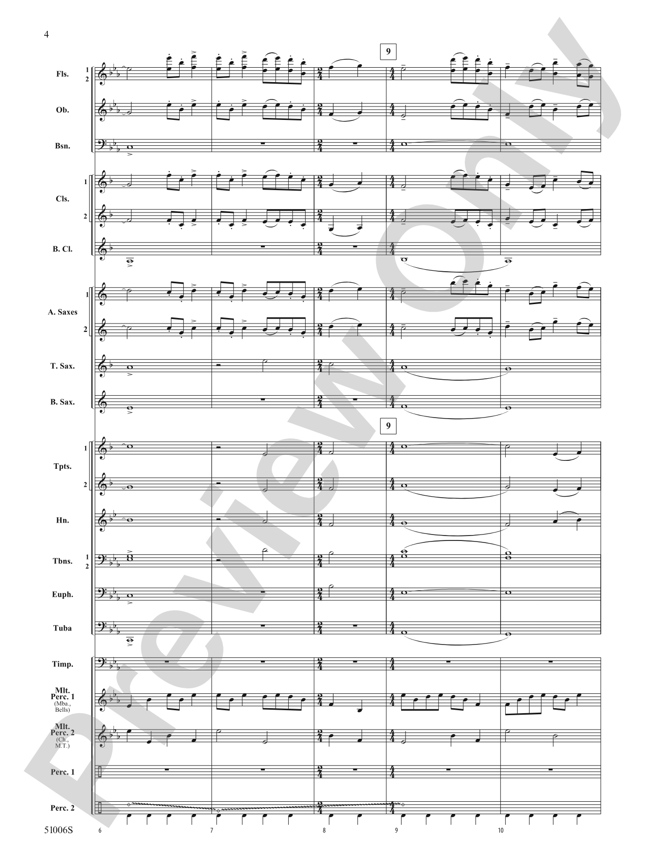 Across the Alaskan Snow: Concert Band Conductor Score & Parts