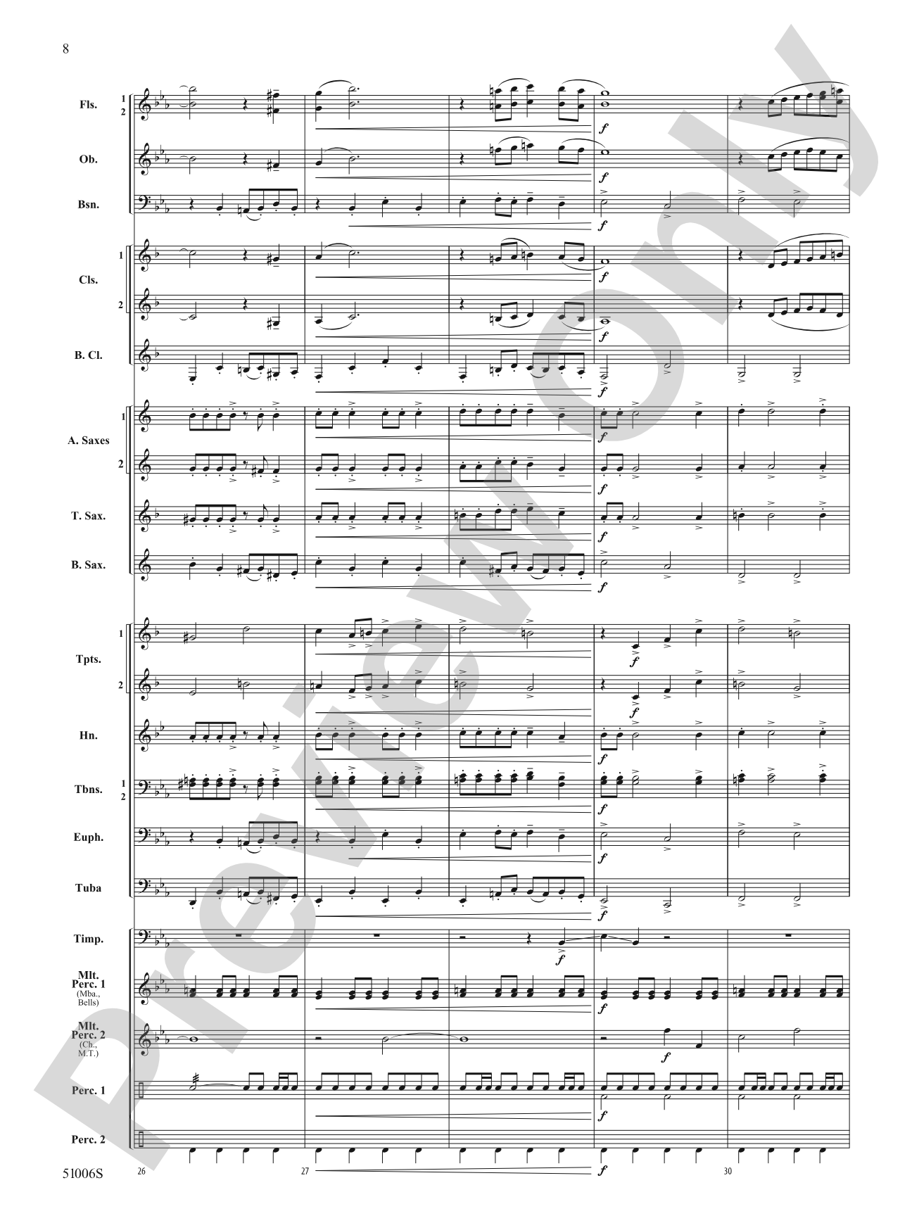 Across the Alaskan Snow: Concert Band Conductor Score & Parts