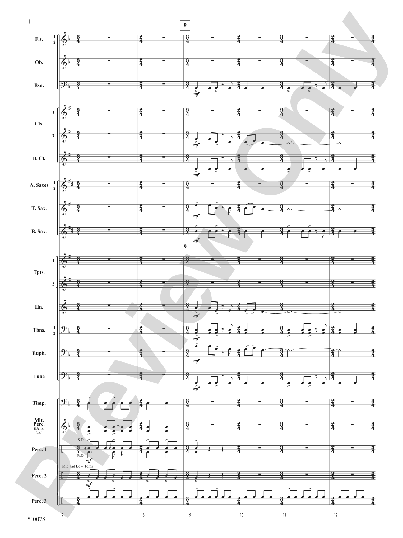 Behemoth: Concert Band Conductor Score & Parts