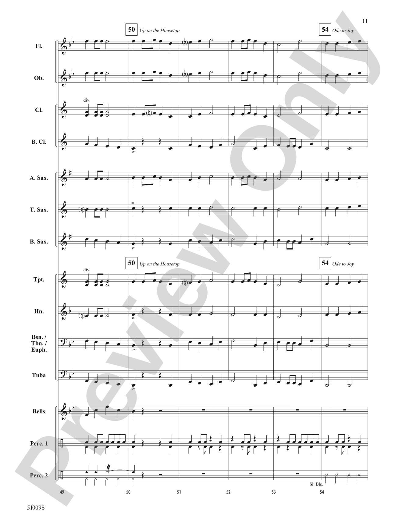 Holiday Party Mix: Concert Band Conductor Score & Parts