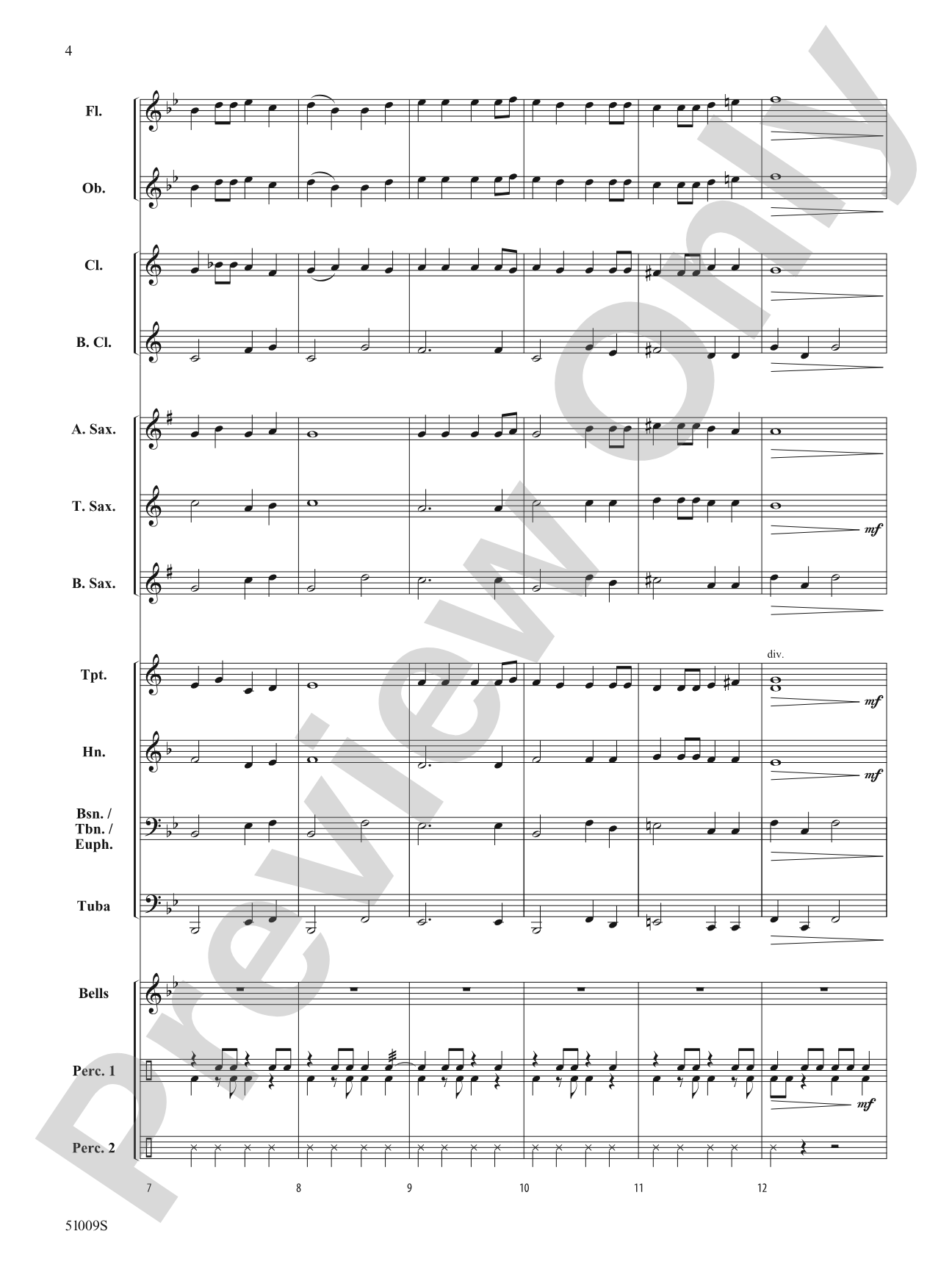 Holiday Party Mix: Concert Band Conductor Score & Parts