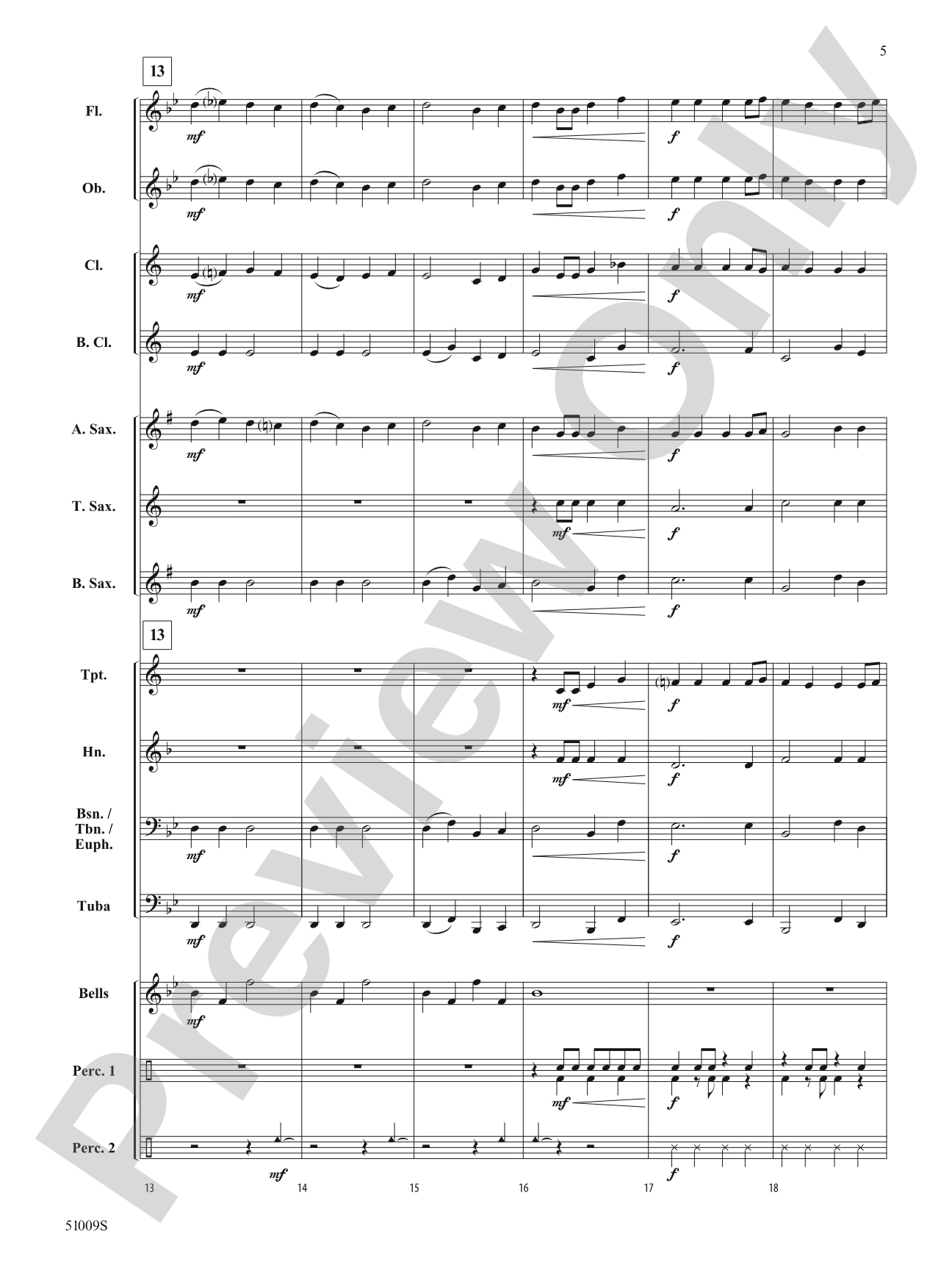 Holiday Party Mix: Concert Band Conductor Score & Parts