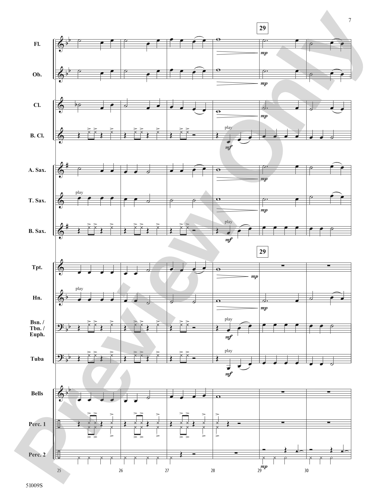 Holiday Party Mix: Concert Band Conductor Score & Parts