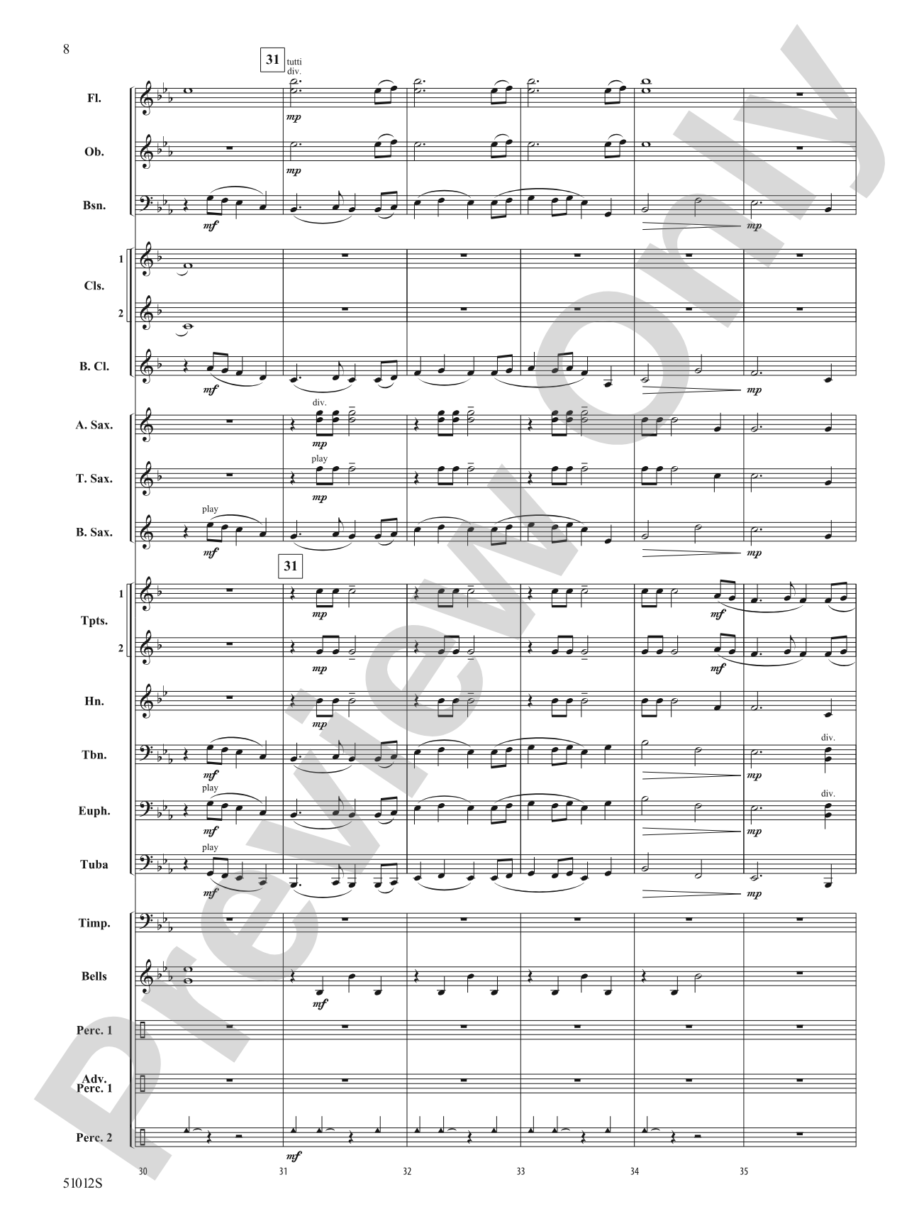 A Song of Courage: Concert Band Conductor Score & Parts