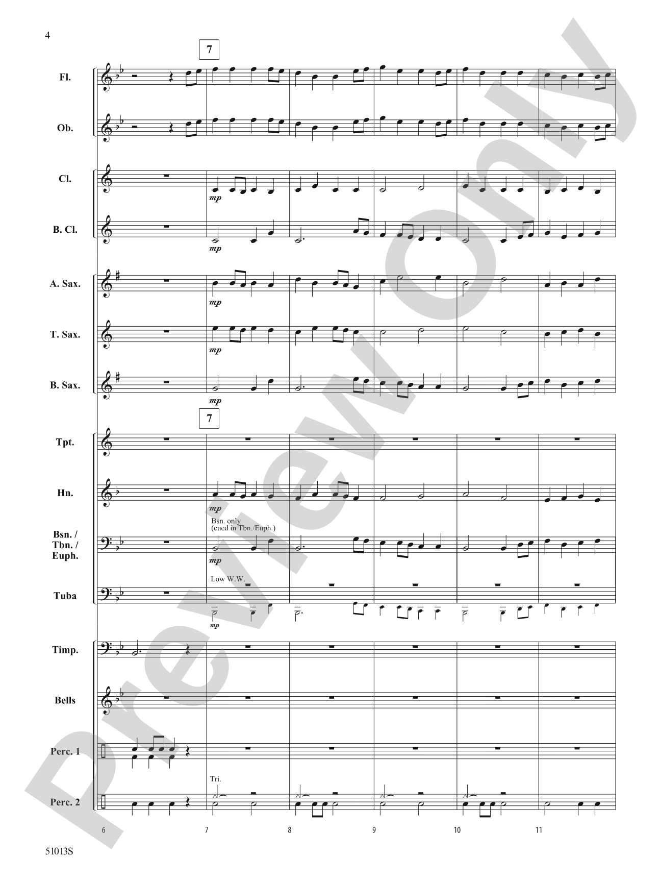 Bourrée from Terpsichore: Concert Band Conductor Score & Parts