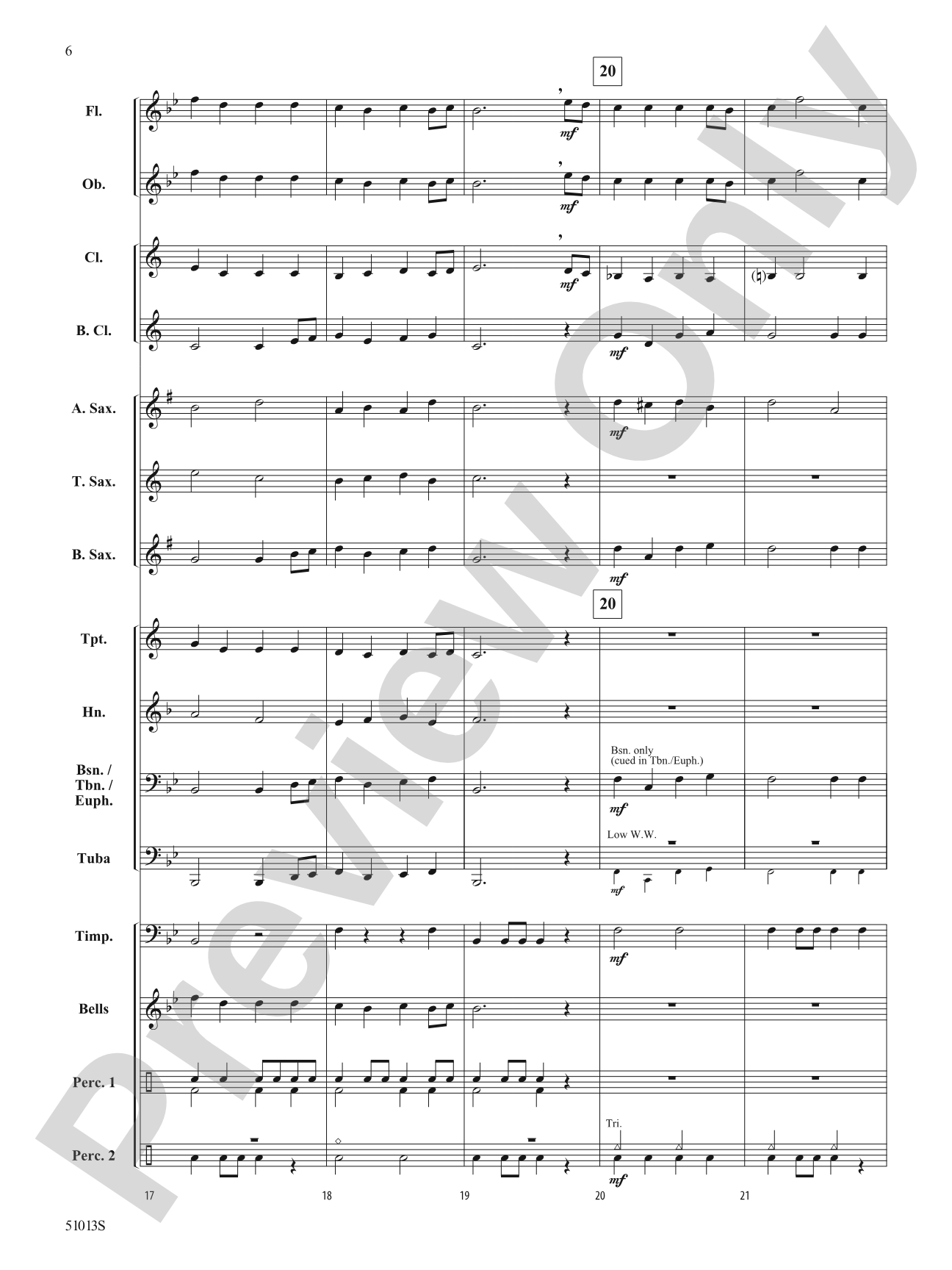 Bourrée from Terpsichore: Concert Band Conductor Score & Parts