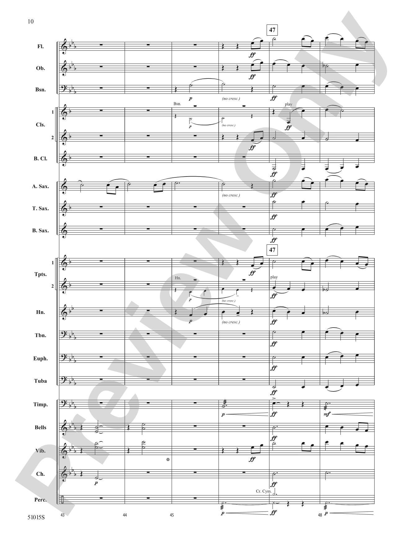 Lone, Wild Bird: Concert Band Conductor Score & Parts
