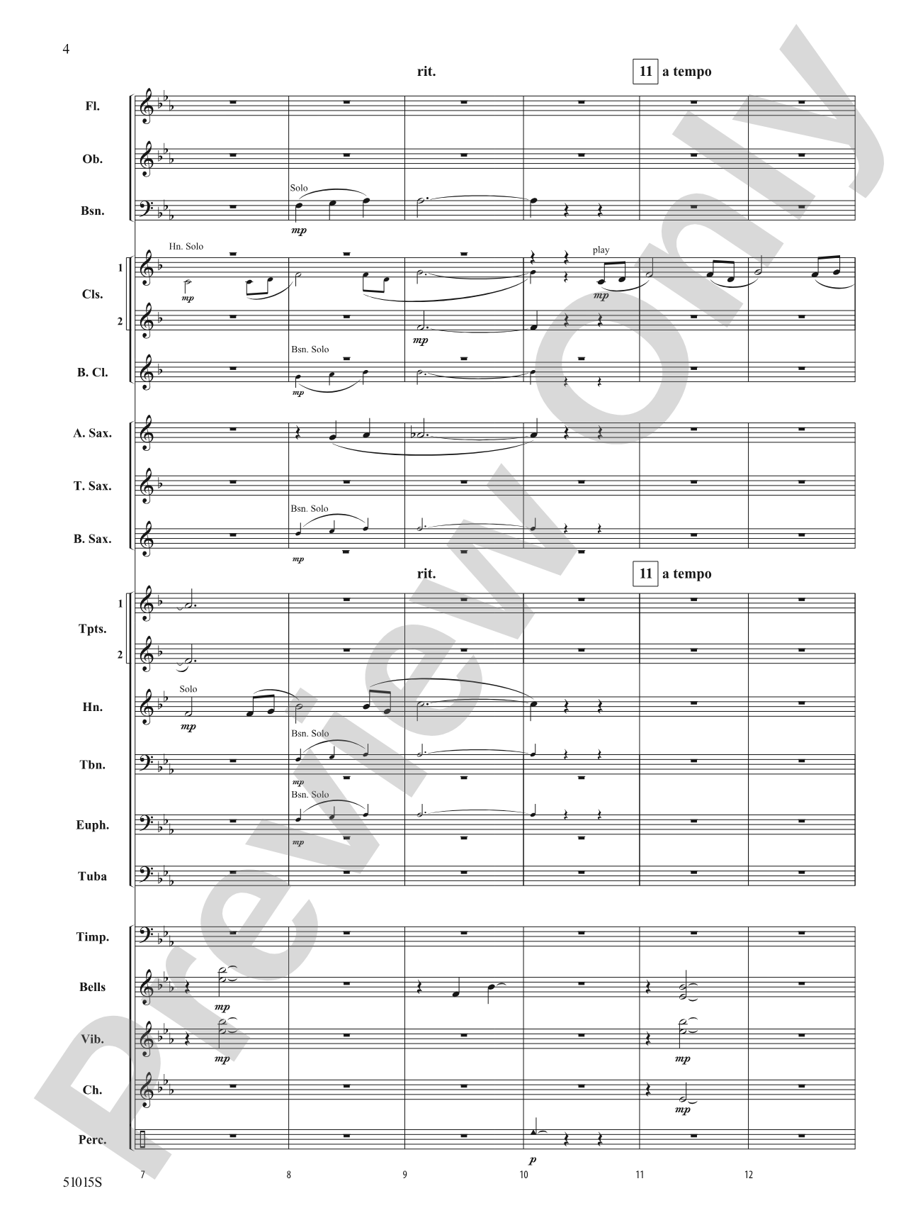 Lone, Wild Bird: Concert Band Conductor Score & Parts