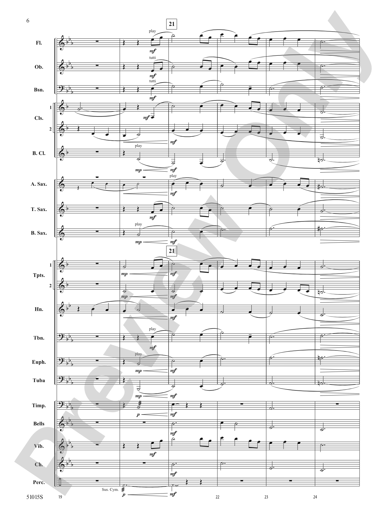 Lone, Wild Bird: Concert Band Conductor Score & Parts