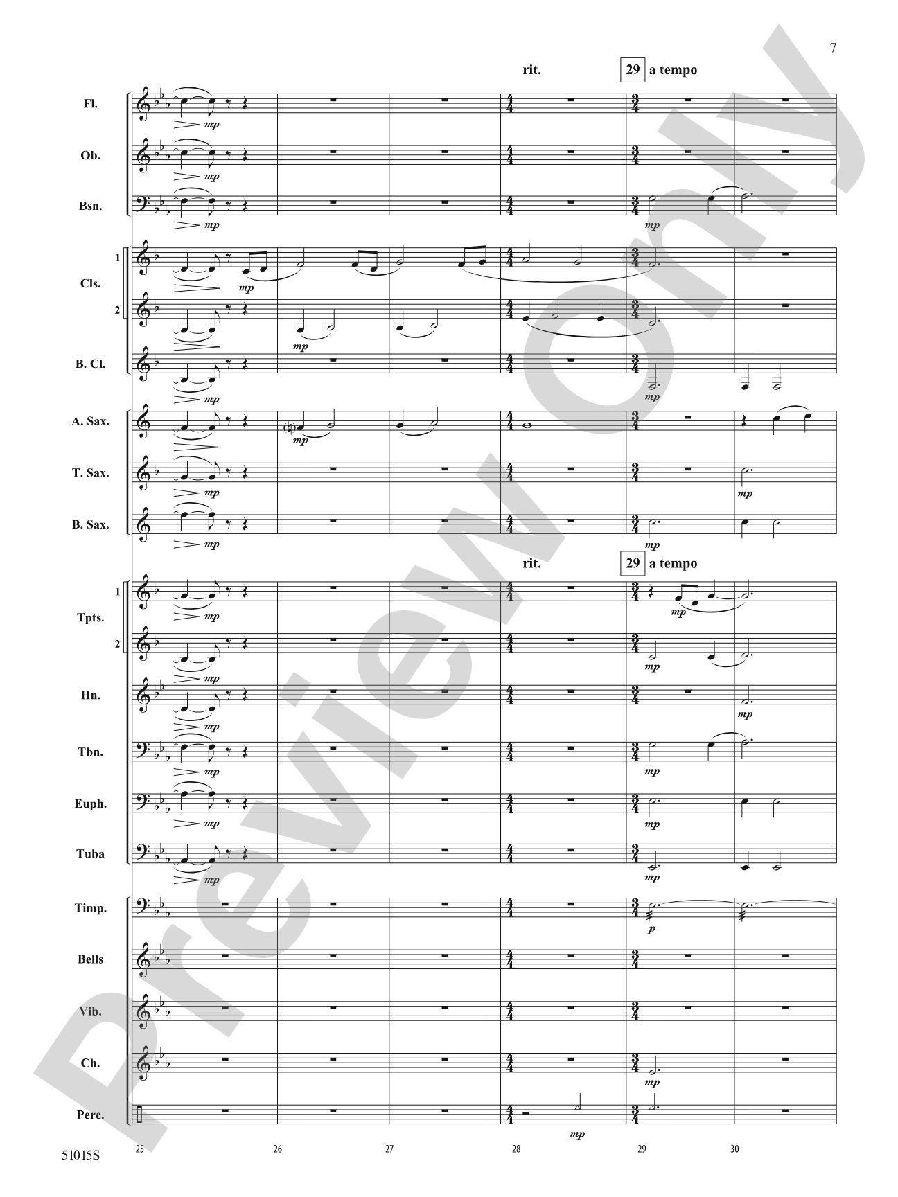 Lone, Wild Bird: Concert Band Conductor Score & Parts
