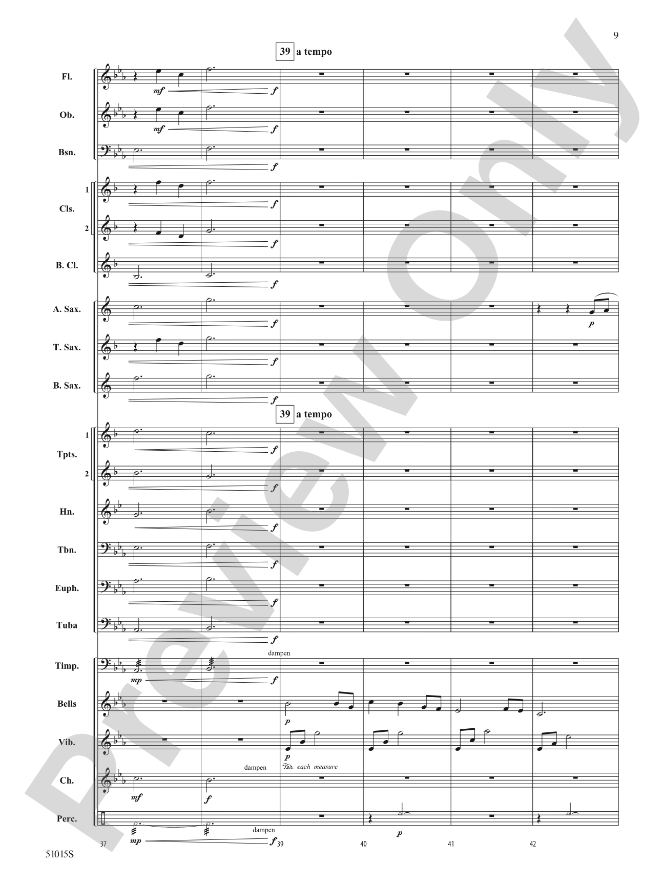 Lone, Wild Bird: Concert Band Conductor Score & Parts