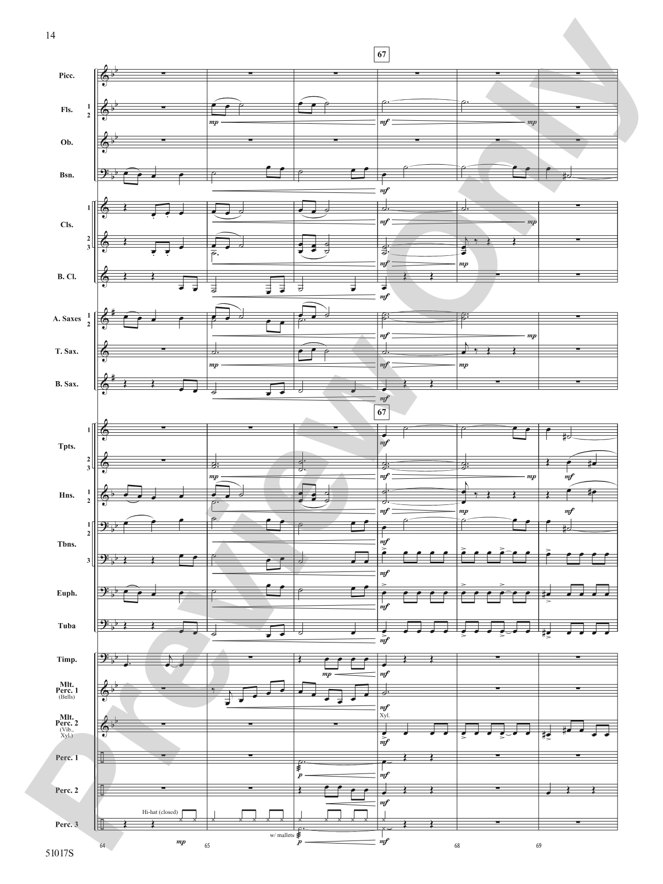Lucid Dreams: Concert Band Conductor Score & Parts