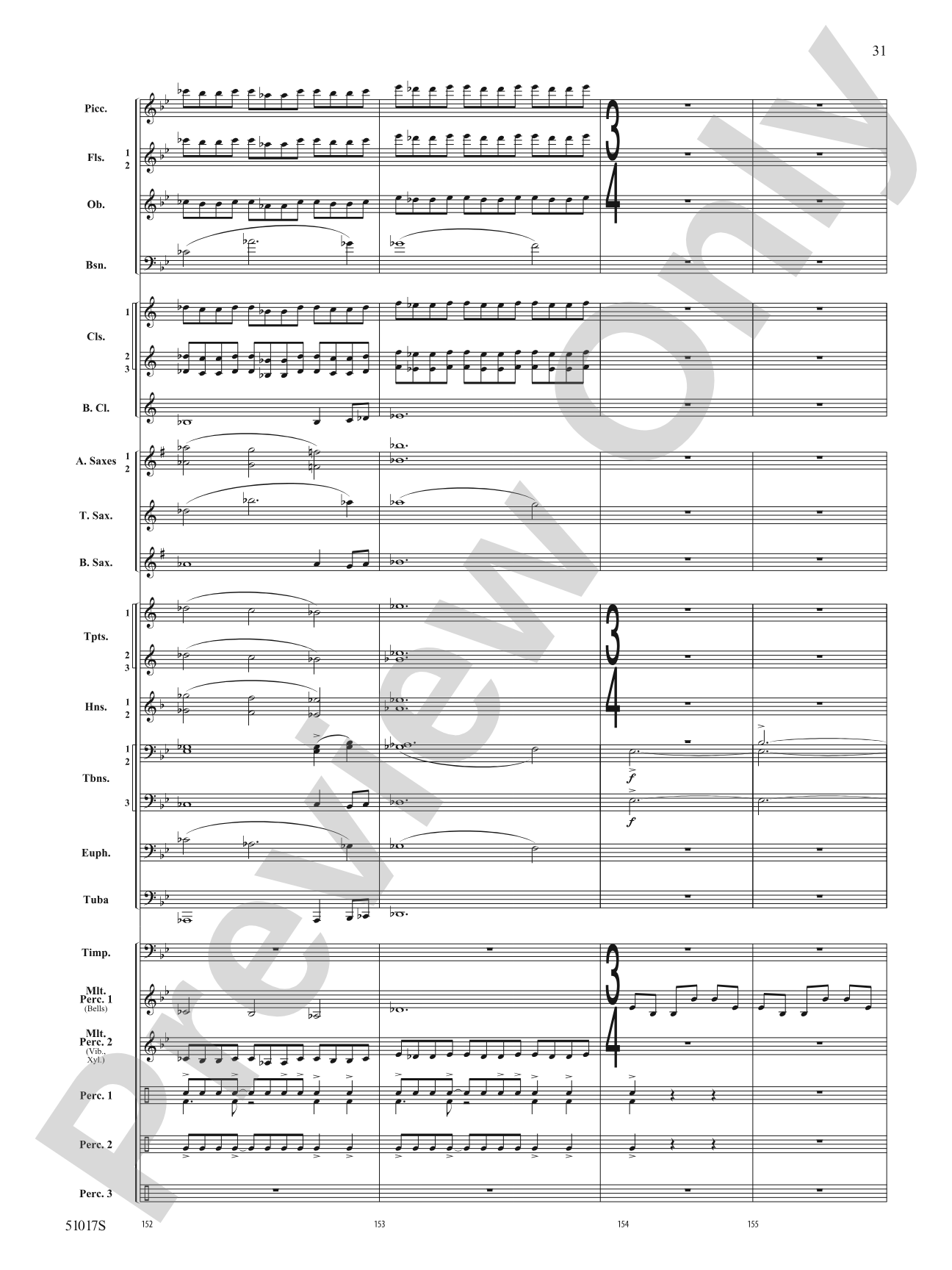 Lucid Dreams: Concert Band Conductor Score & Parts