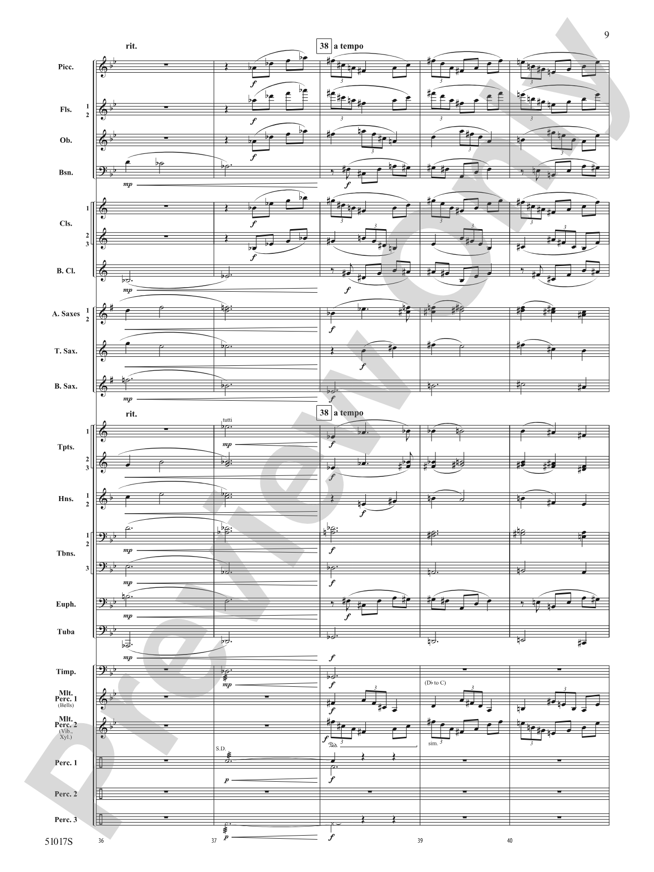 Lucid Dreams: Concert Band Conductor Score & Parts