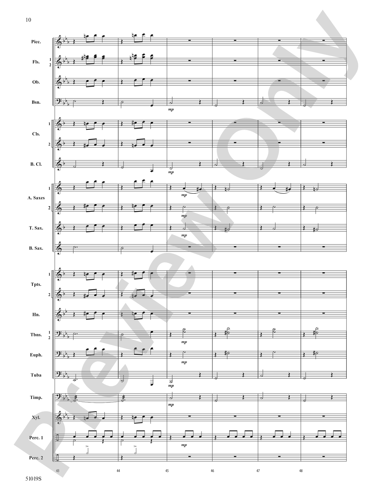 Haunted Night: Concert Band Conductor Score & Parts