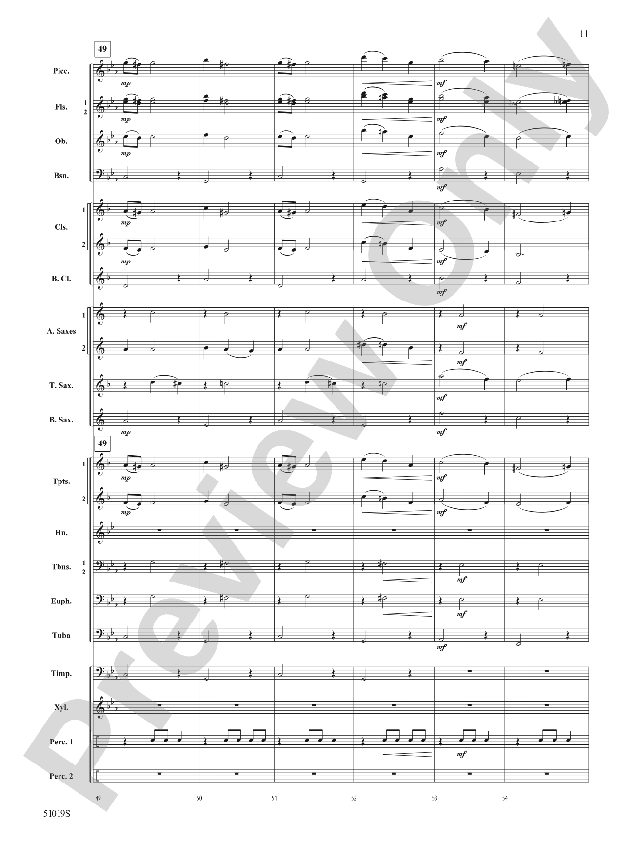 Haunted Night: Concert Band Conductor Score & Parts