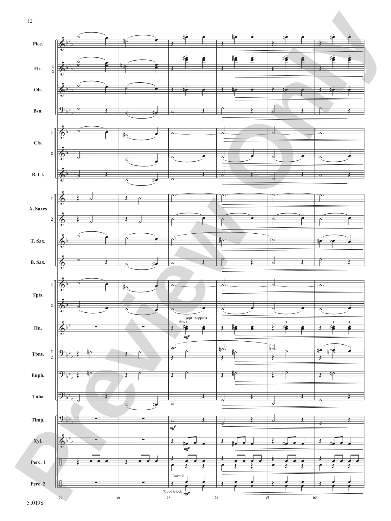 Haunted Night: Concert Band Conductor Score & Parts