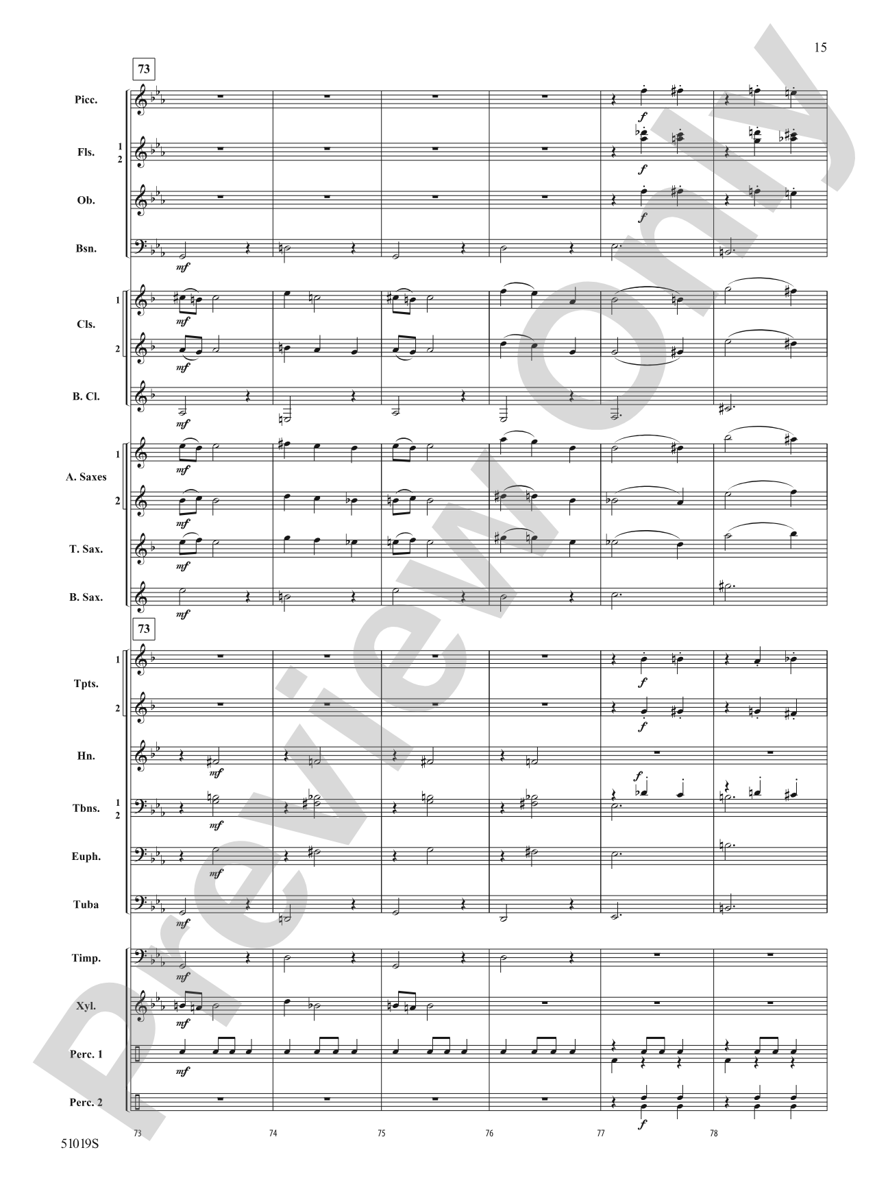 Haunted Night: Concert Band Conductor Score & Parts