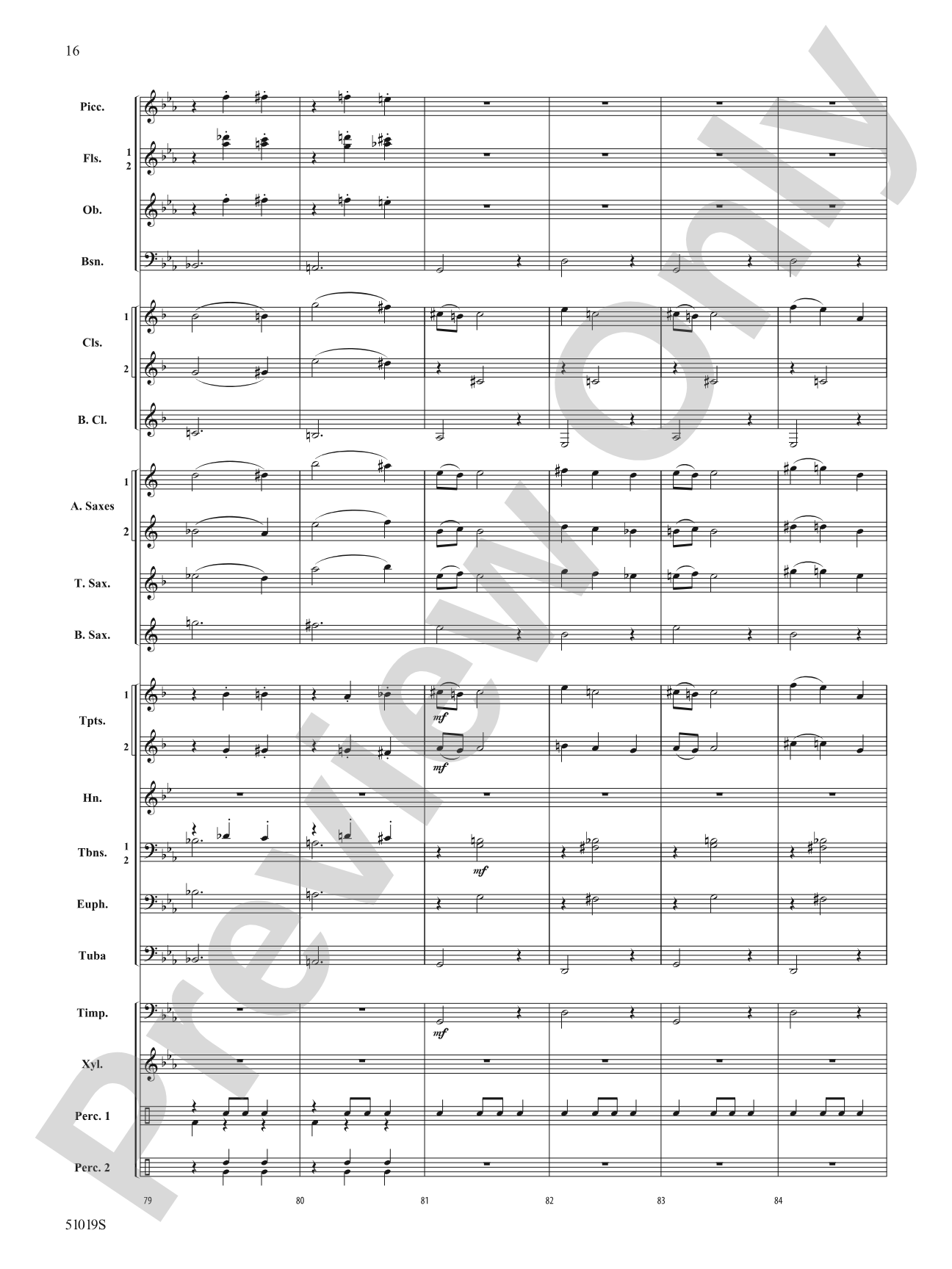 Haunted Night: Concert Band Conductor Score & Parts