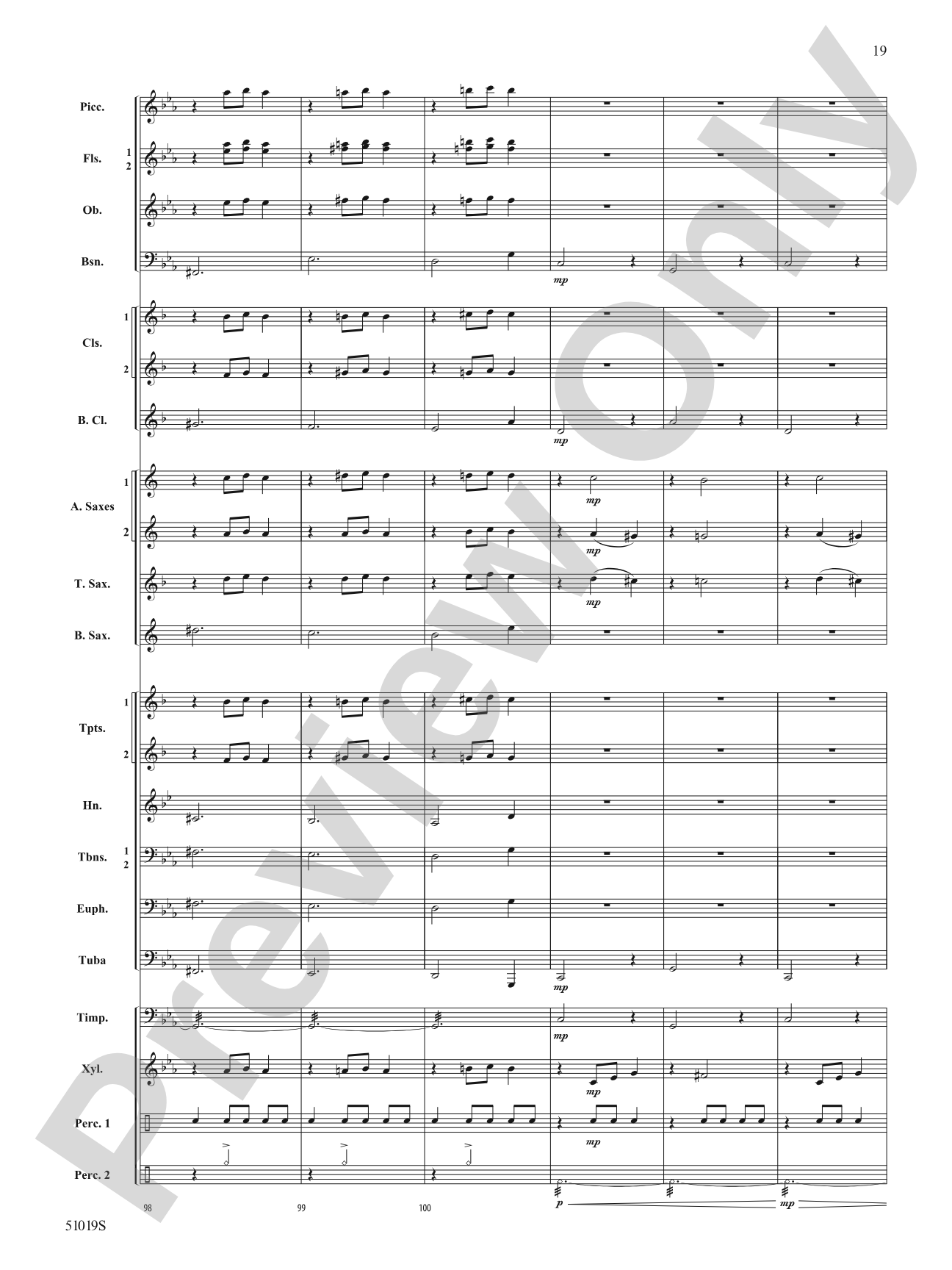 Haunted Night: Concert Band Conductor Score & Parts