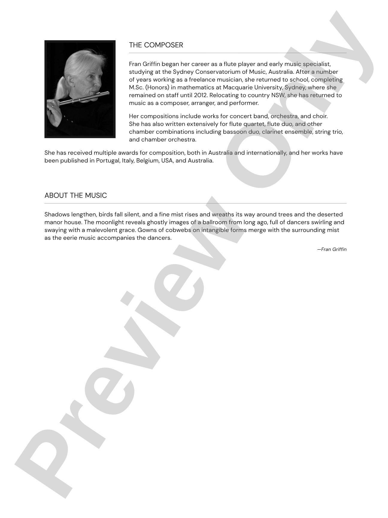 Haunted Night: Concert Band Conductor Score & Parts