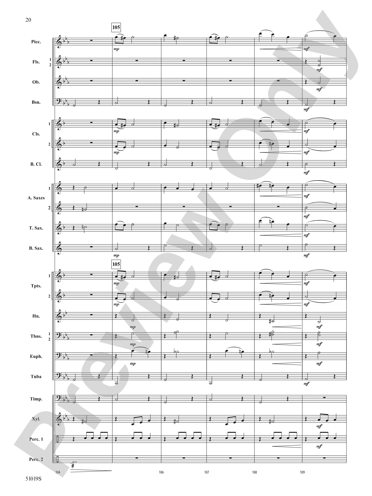 Haunted Night: Concert Band Conductor Score & Parts
