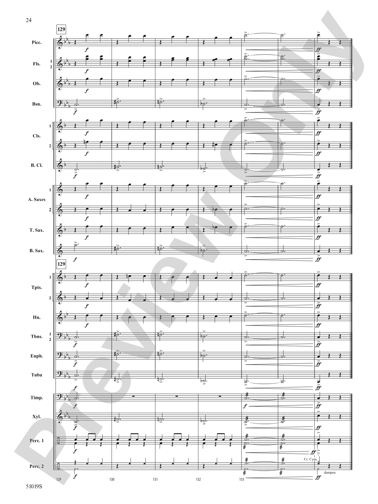 Haunted Night: Concert Band Conductor Score & Parts