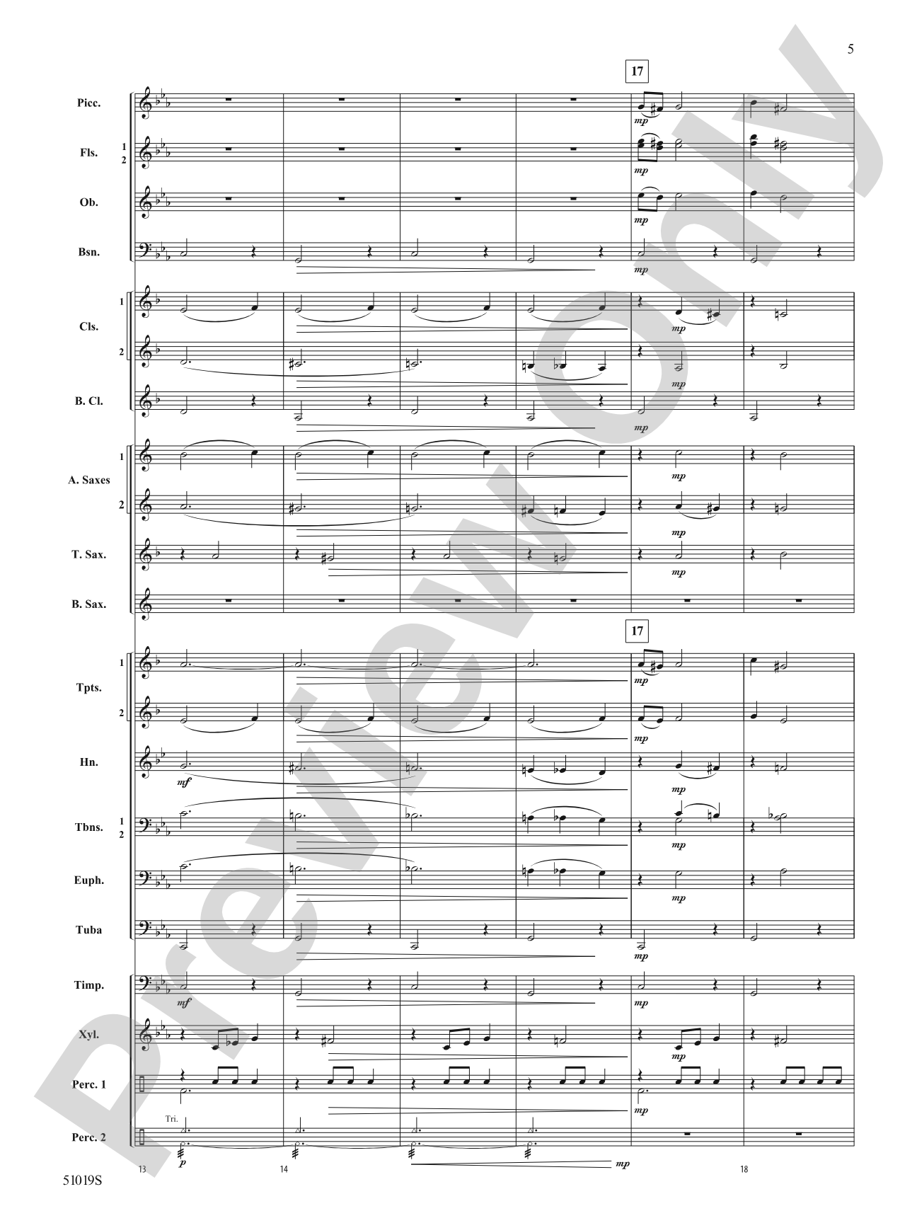 Haunted Night: Concert Band Conductor Score & Parts
