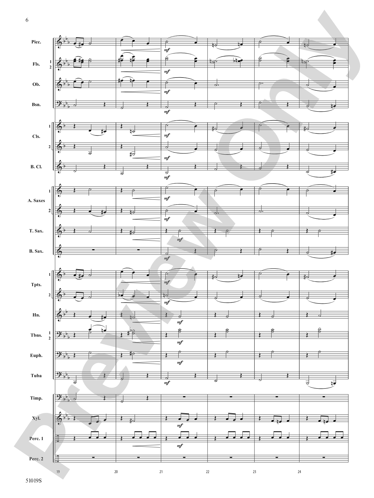 Haunted Night: Concert Band Conductor Score & Parts