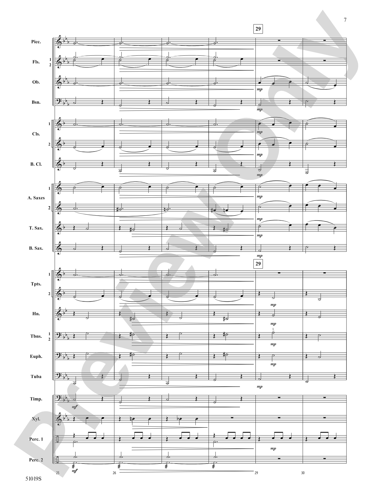 Haunted Night: Concert Band Conductor Score & Parts