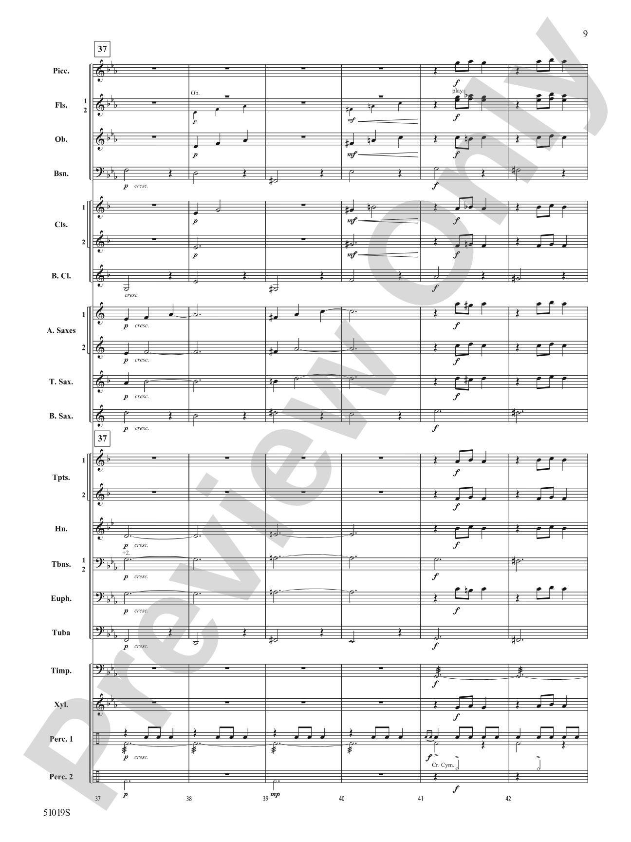 Haunted Night: Concert Band Conductor Score & Parts
