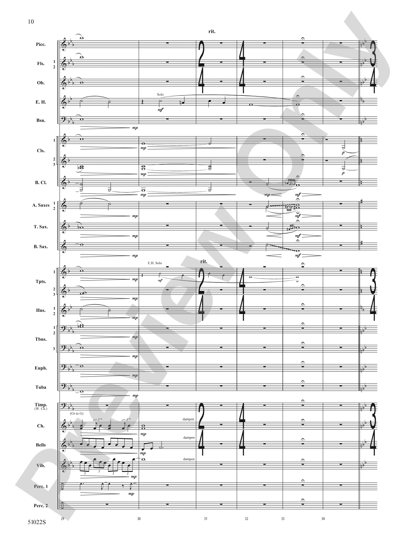How Sweet the Sound: Concert Band Conductor Score & Parts