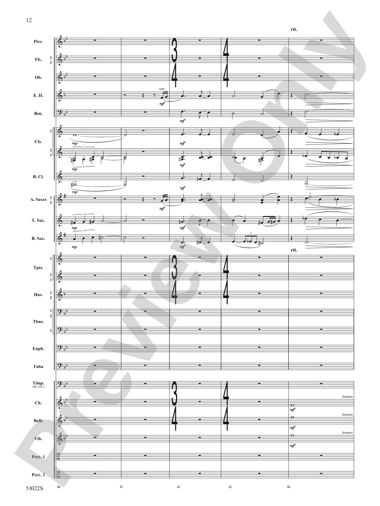 How Sweet the Sound: Concert Band Conductor Score & Parts