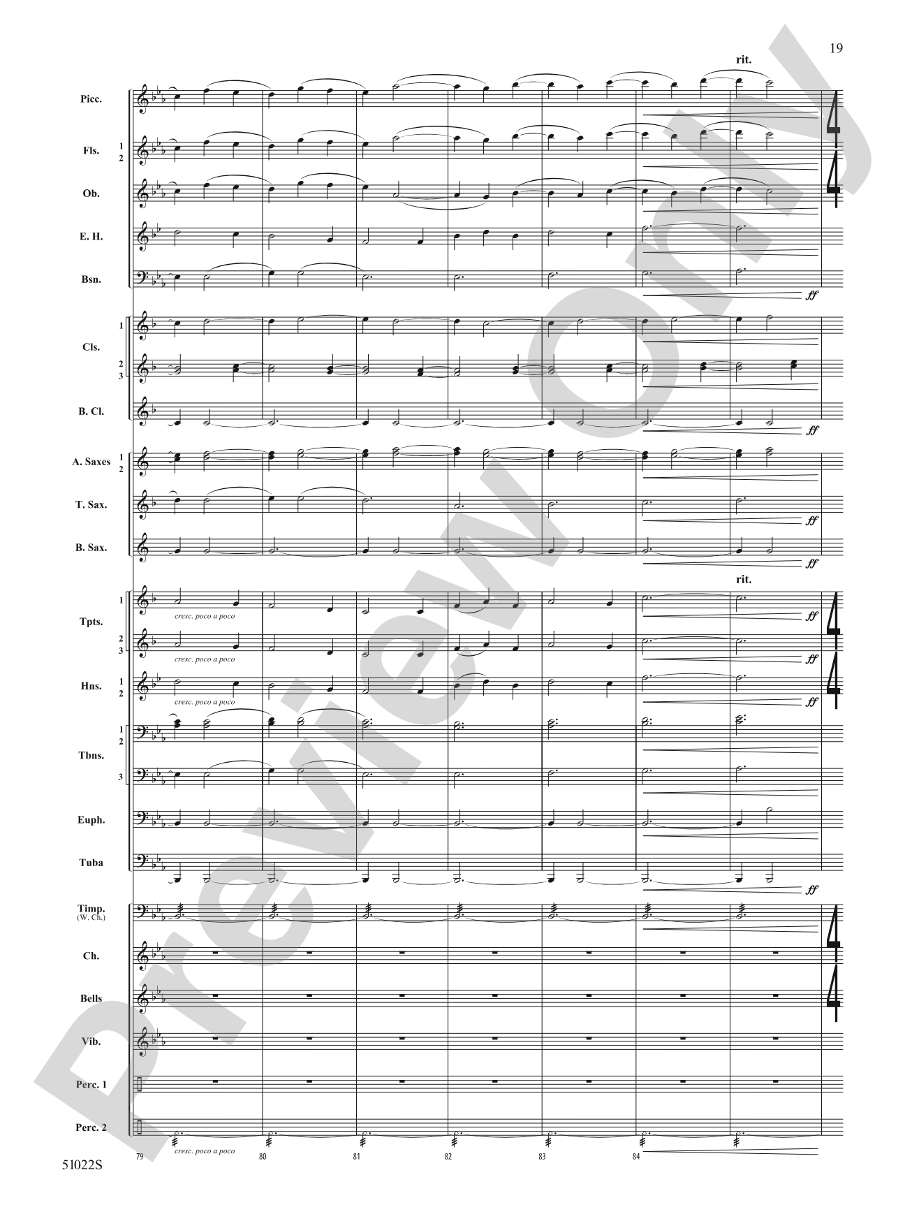 How Sweet the Sound: Concert Band Conductor Score & Parts
