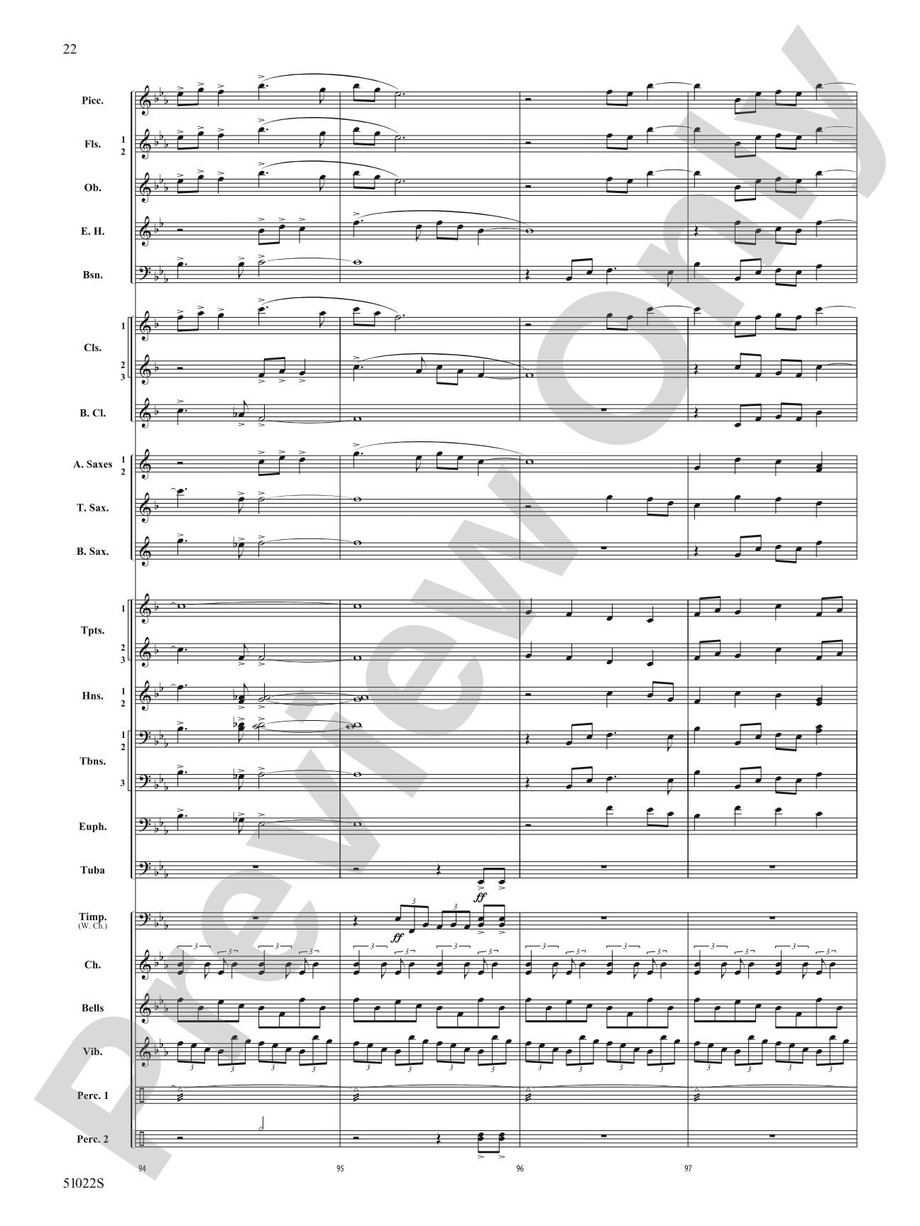 How Sweet the Sound: Concert Band Conductor Score & Parts