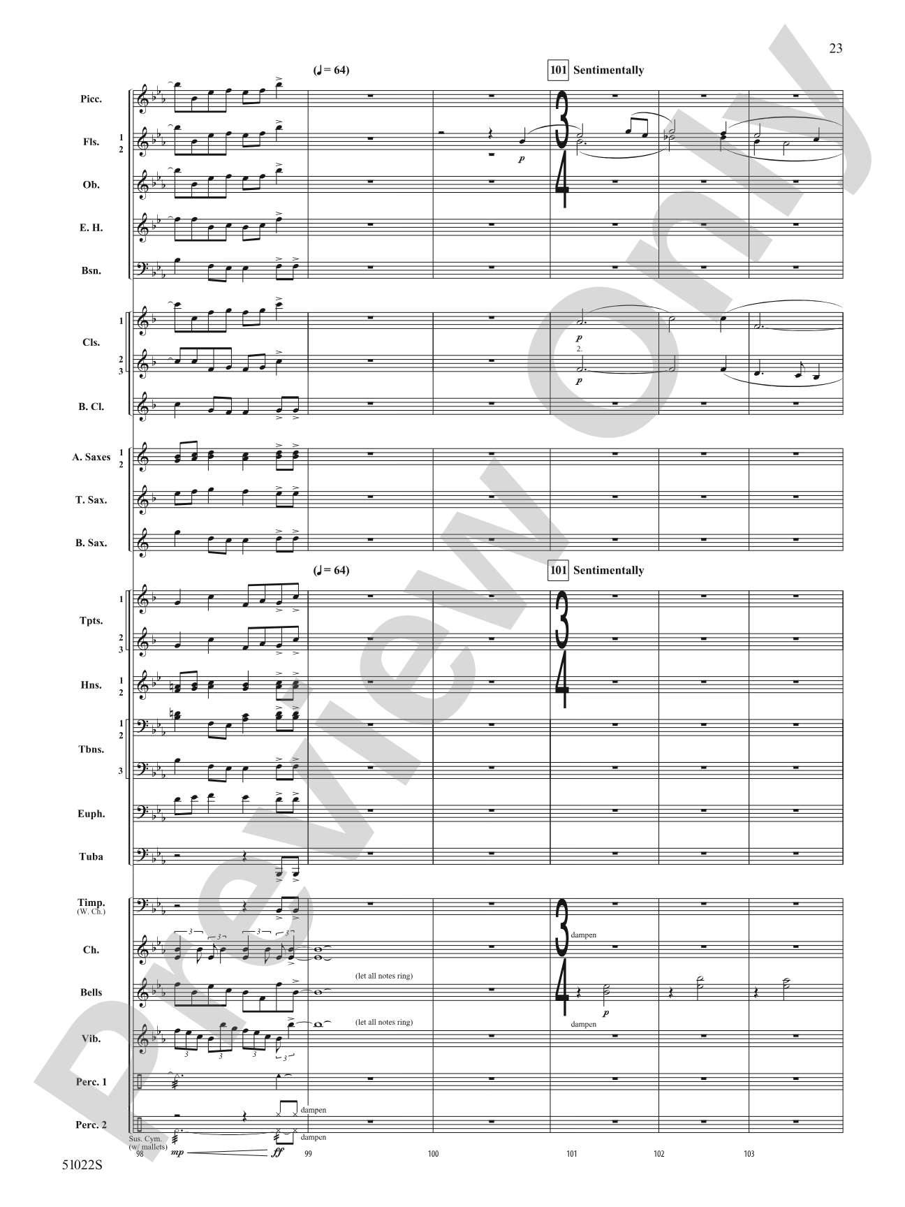How Sweet the Sound: Concert Band Conductor Score & Parts