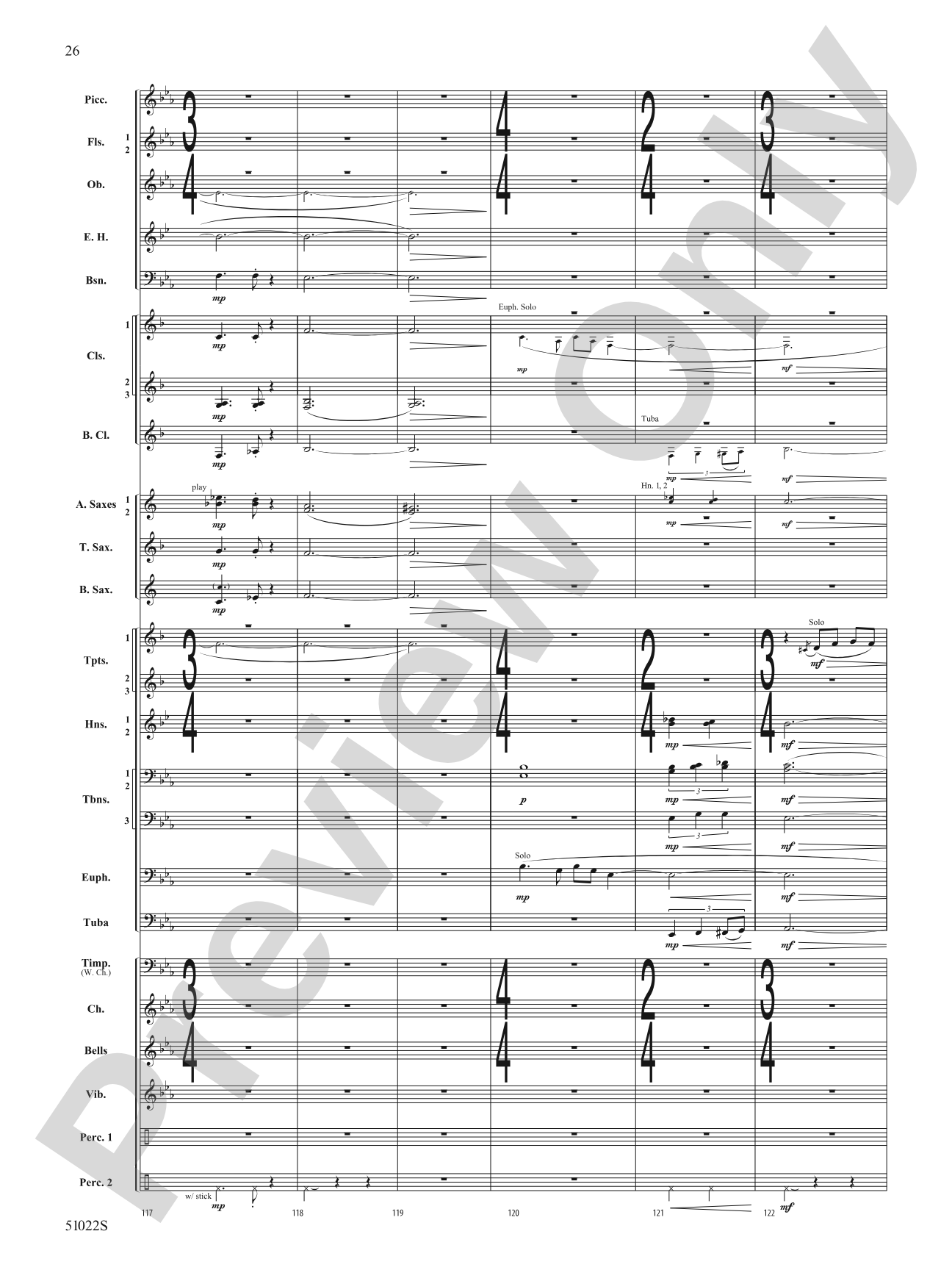 How Sweet the Sound: Concert Band Conductor Score & Parts