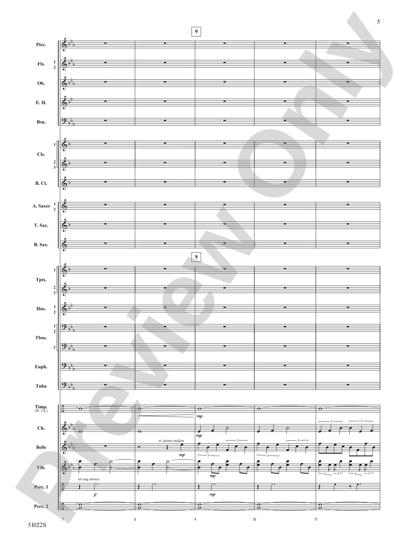 How Sweet the Sound: Concert Band Conductor Score & Parts