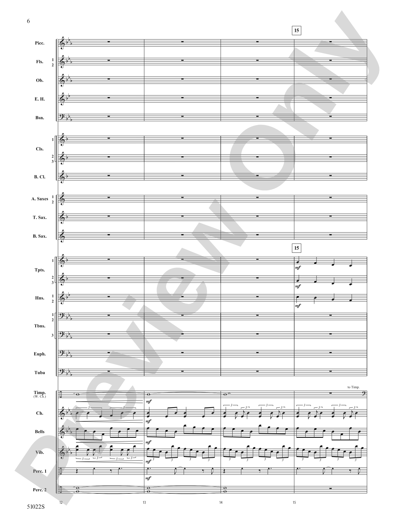 How Sweet the Sound: Concert Band Conductor Score & Parts