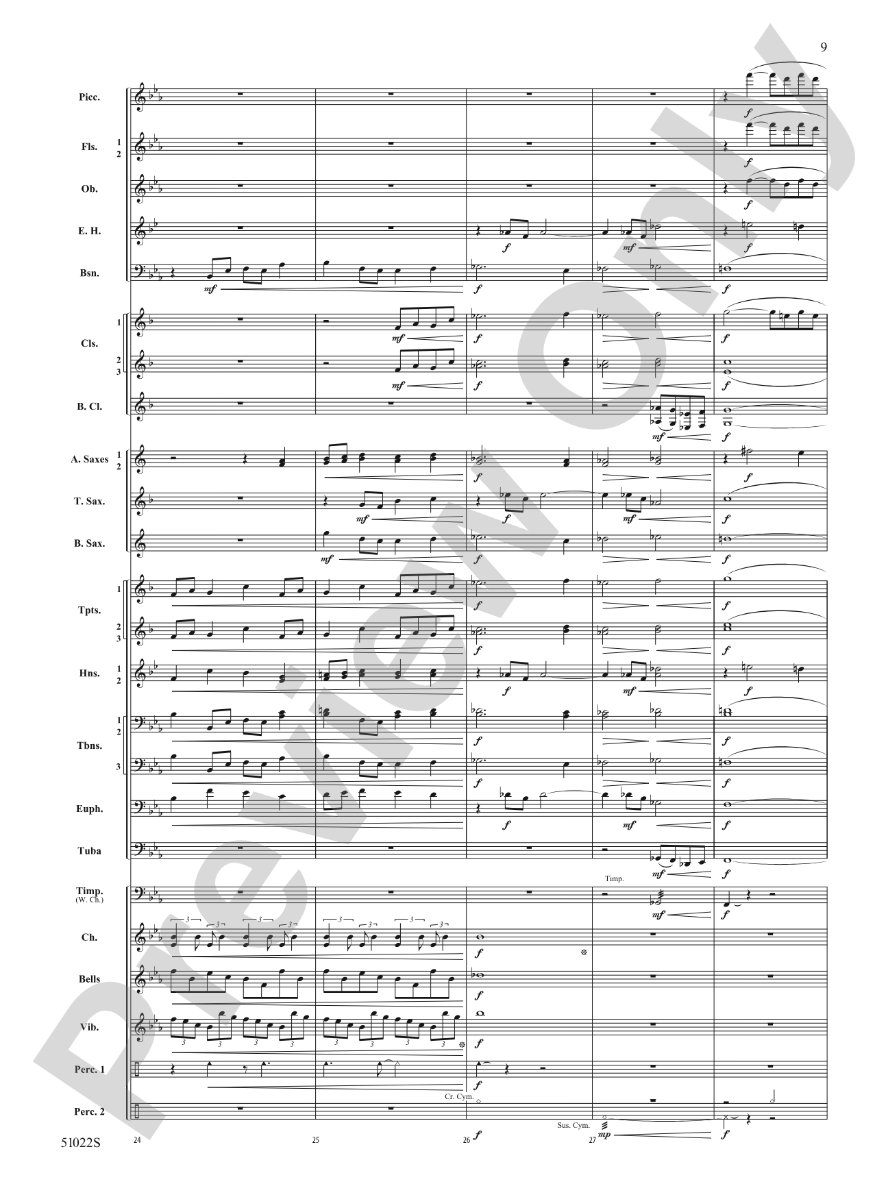 How Sweet the Sound: Concert Band Conductor Score & Parts