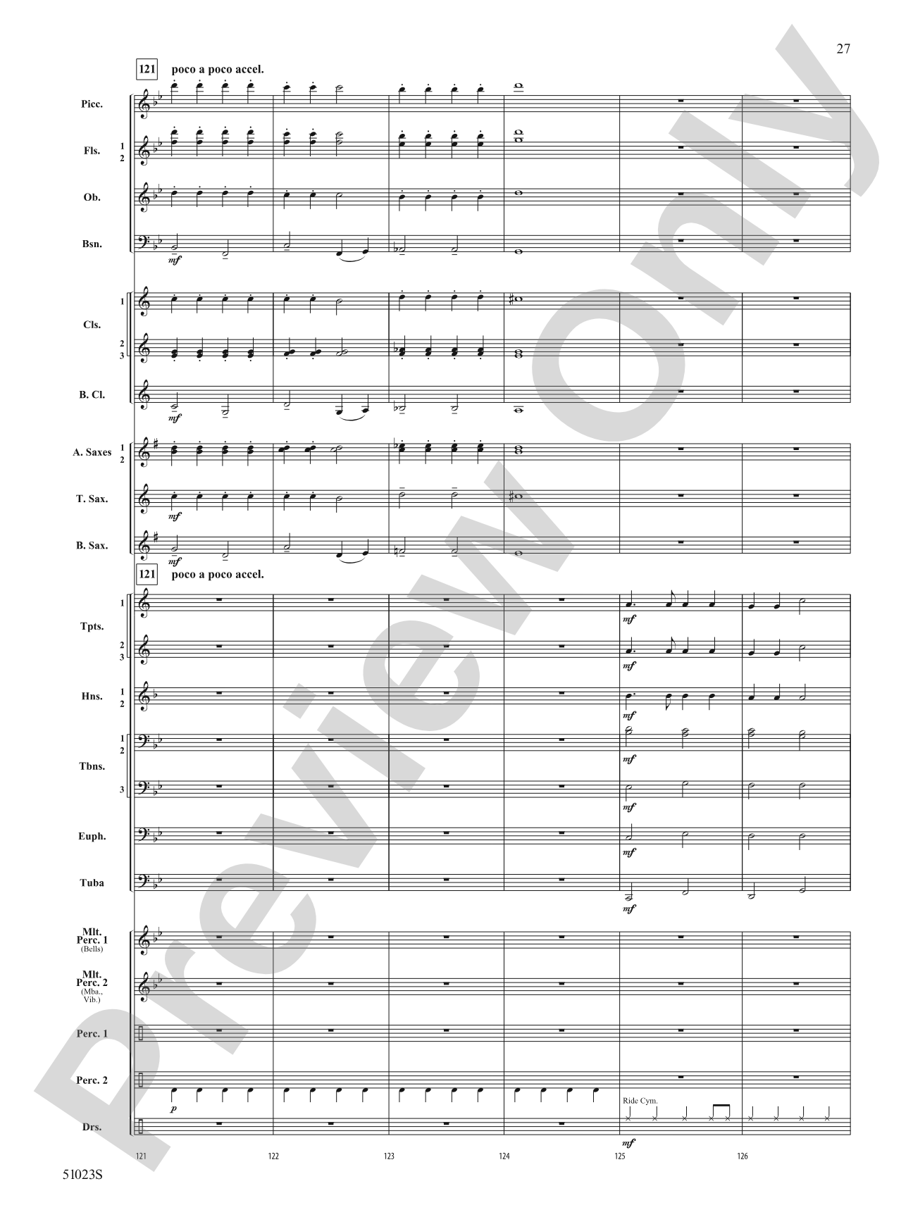 Walkin' Down Christmas Lane: Concert Band Conductor Score & Parts