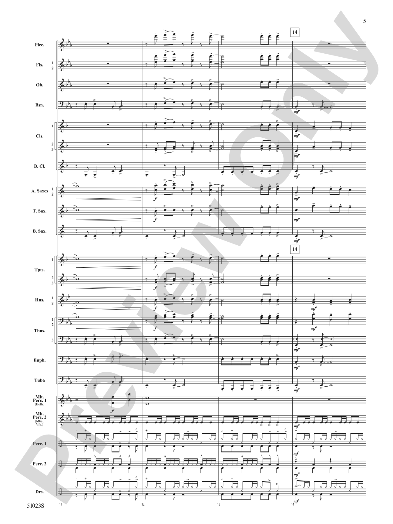 Walkin' Down Christmas Lane: Concert Band Conductor Score & Parts