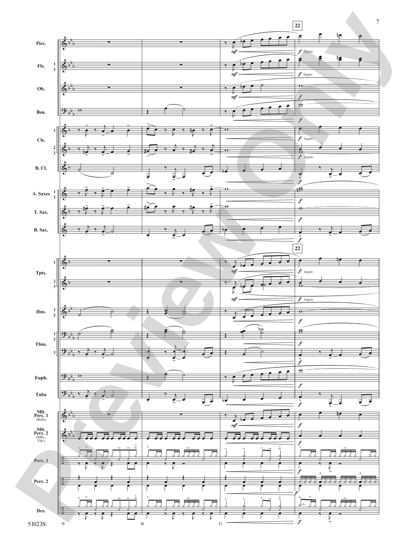 Walkin' Down Christmas Lane: Concert Band Conductor Score & Parts