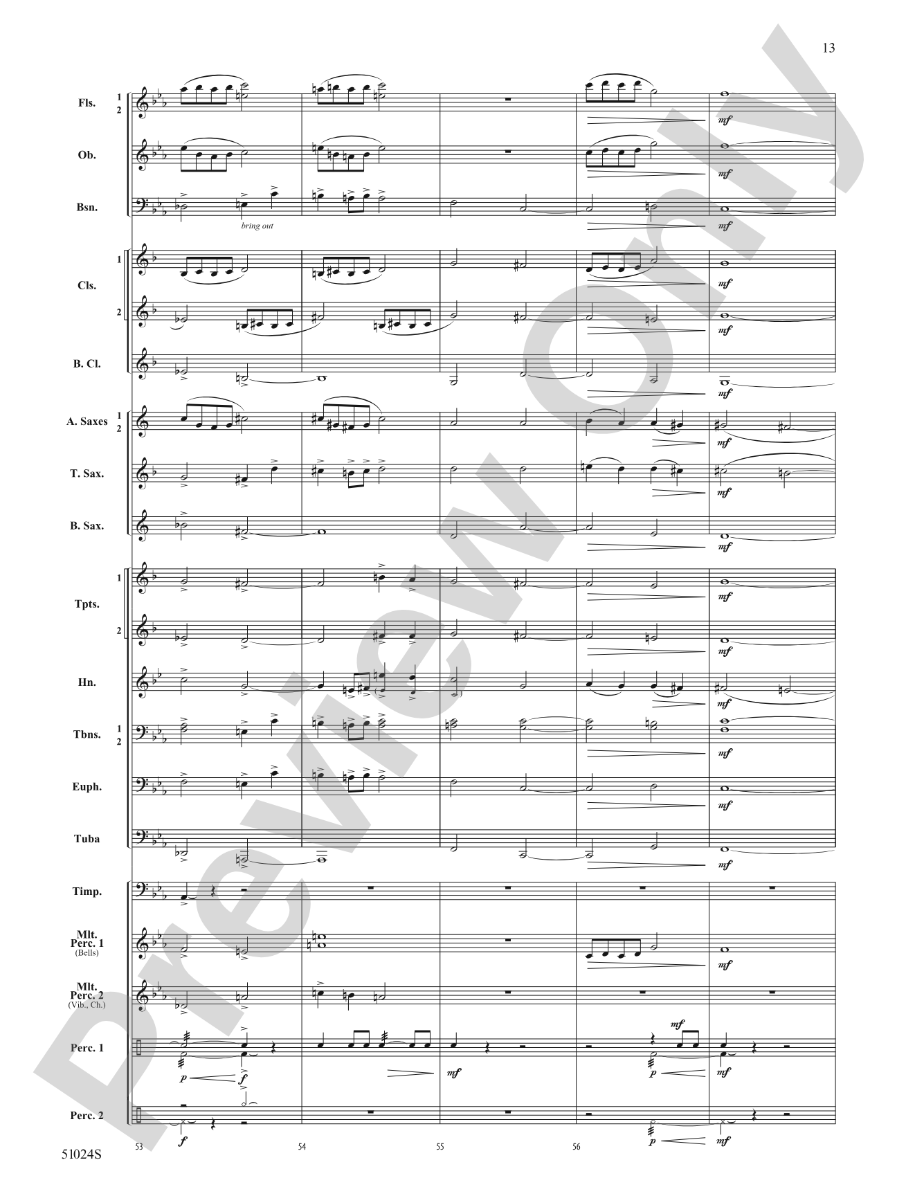 Uniquely You: Concert Band Conductor Score & Parts